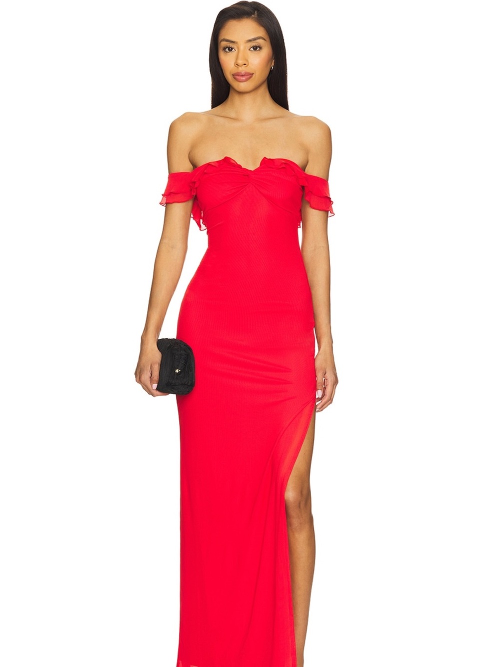 Blake Maxi Evening Gown with Side Slit Small MORE TO COME